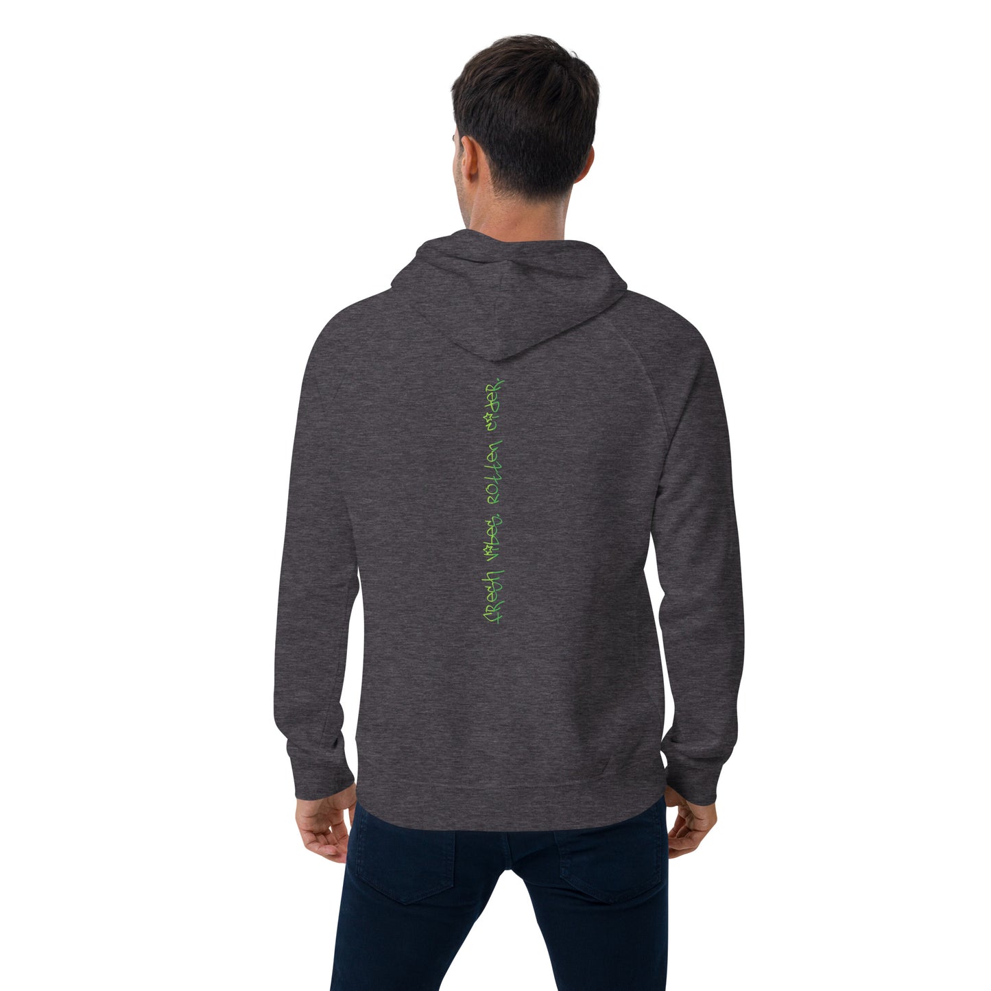 Fresh Vibes Unisex eco raglan hoodie