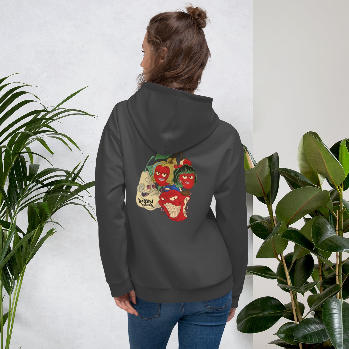 Fruit Squad - slogan arm hoodie