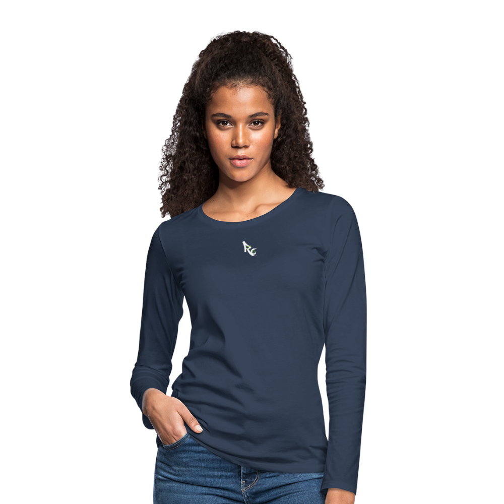 Women's Premium Longsleeve Shirt - navy