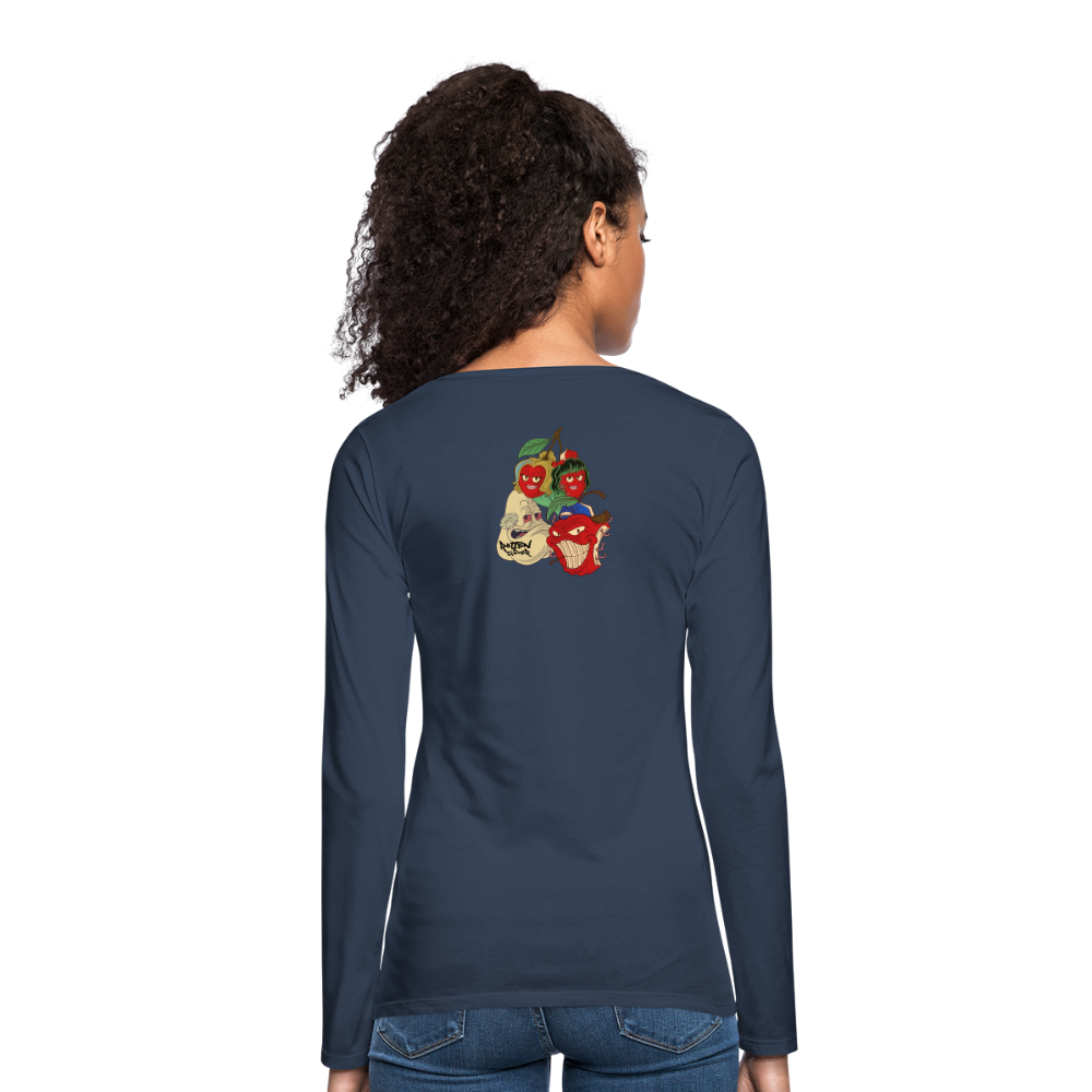 Women's Premium Longsleeve Shirt - navy