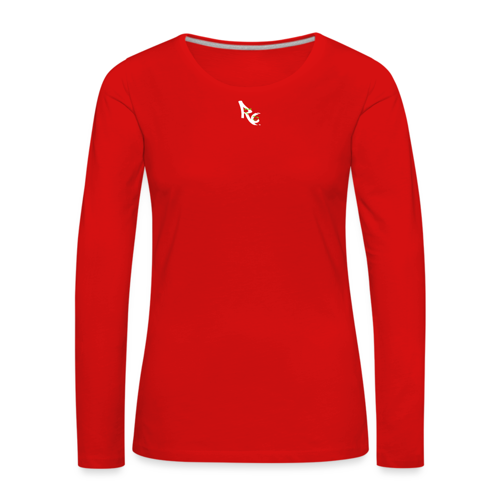 Women's Premium Longsleeve Shirt - red