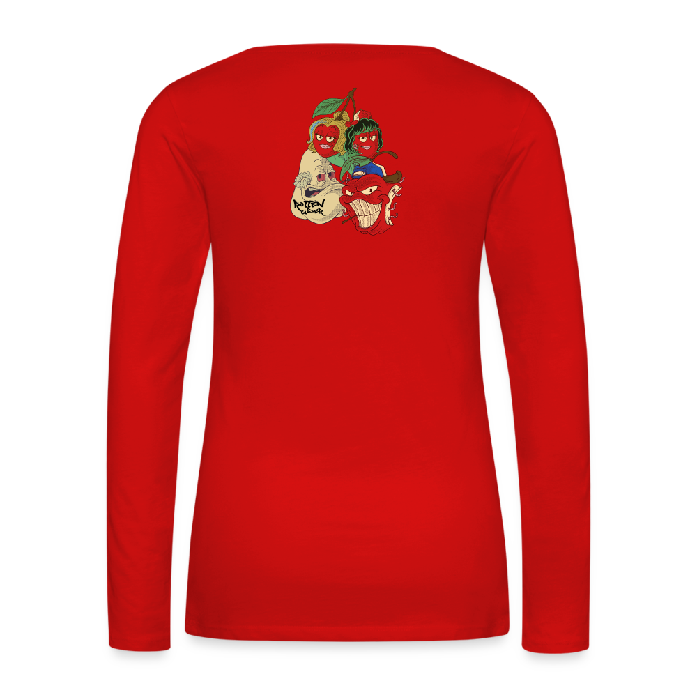 Women's Premium Longsleeve Shirt - red