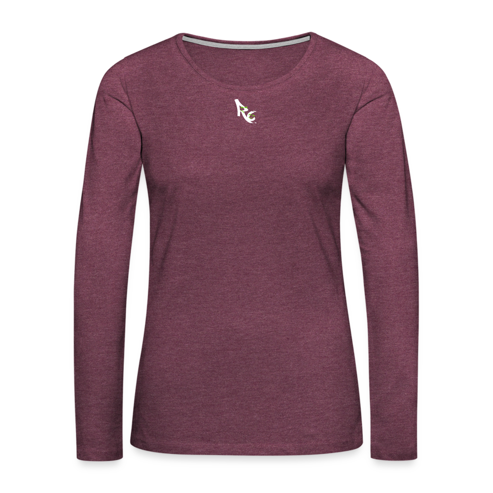 Women's Premium Longsleeve Shirt - heather burgundy