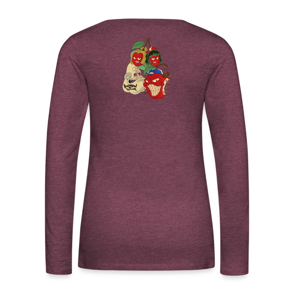 Women's Premium Longsleeve Shirt - heather burgundy