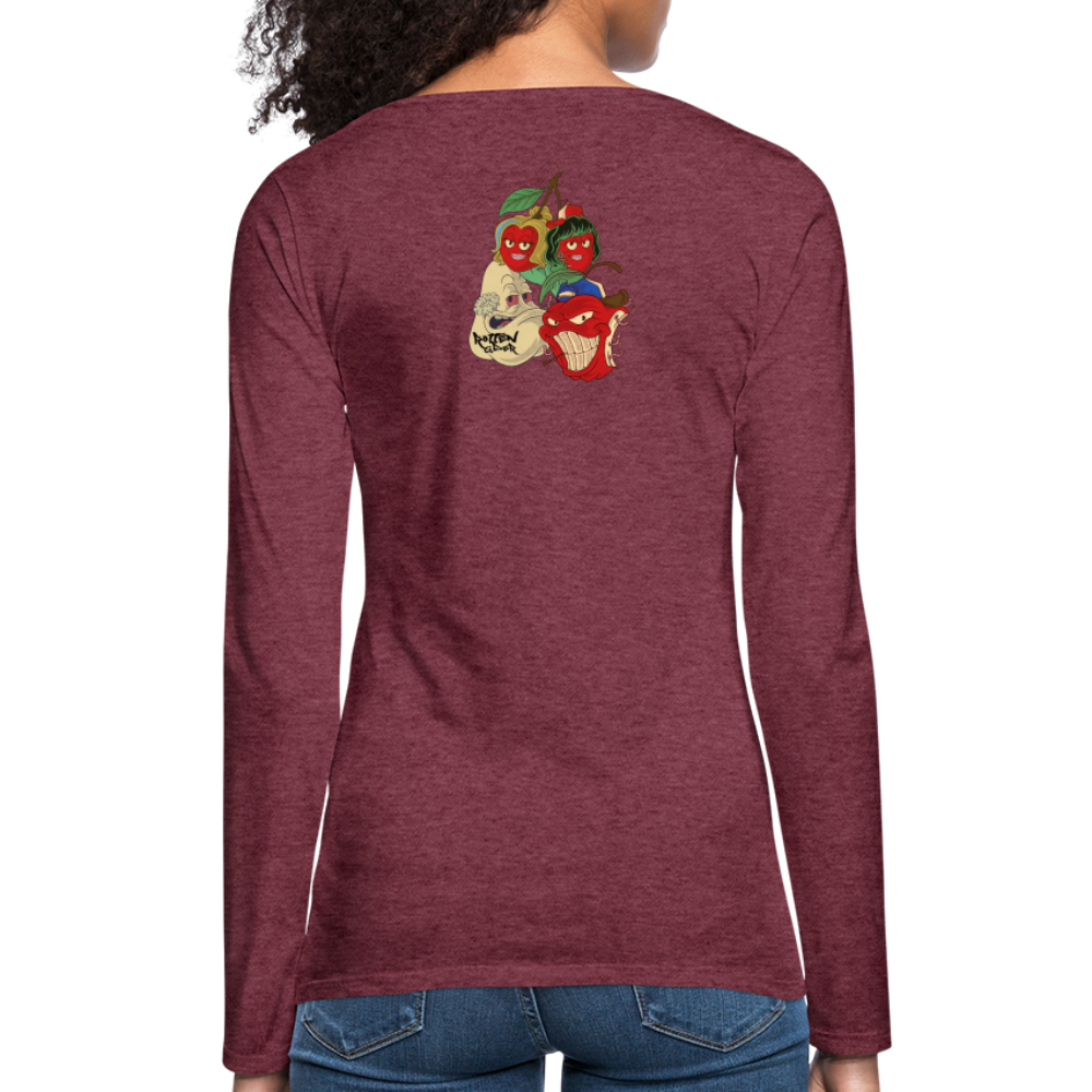 Women's Premium Longsleeve Shirt - heather burgundy