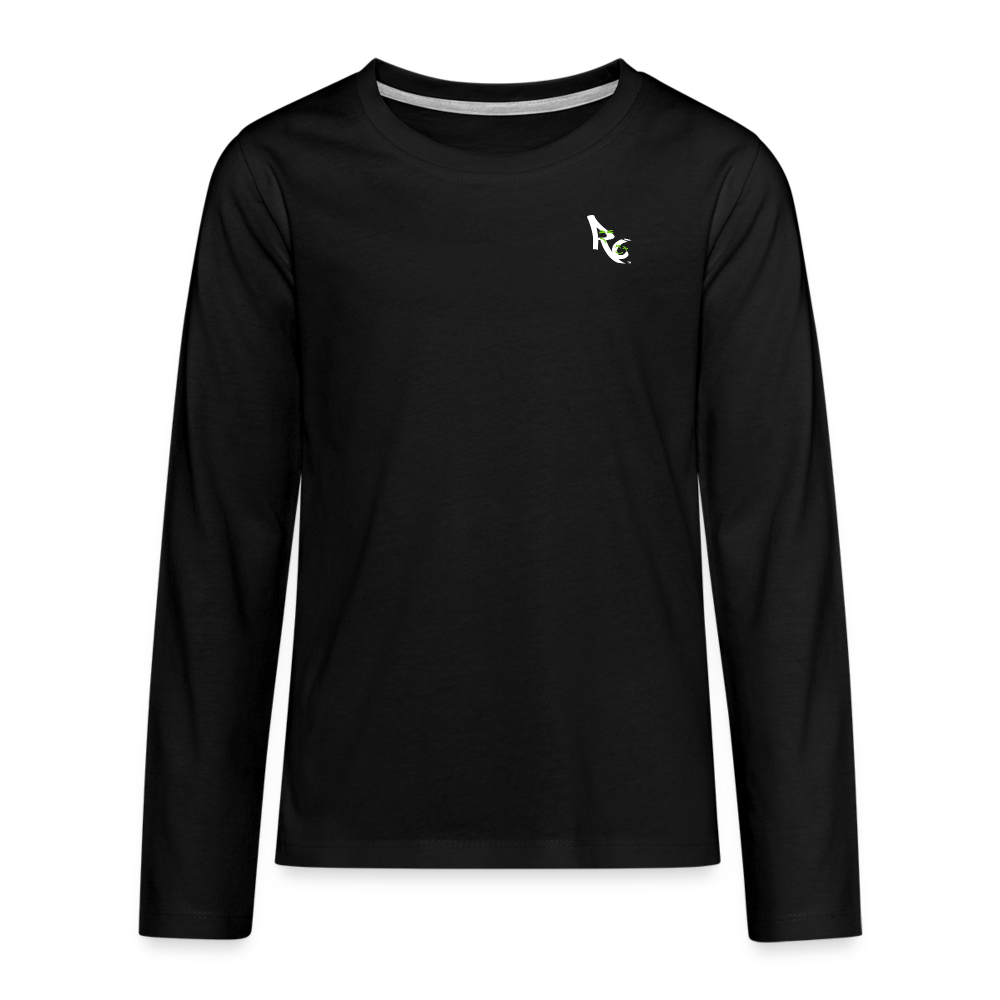 Teenagers' Premium Longsleeve Shirt - black