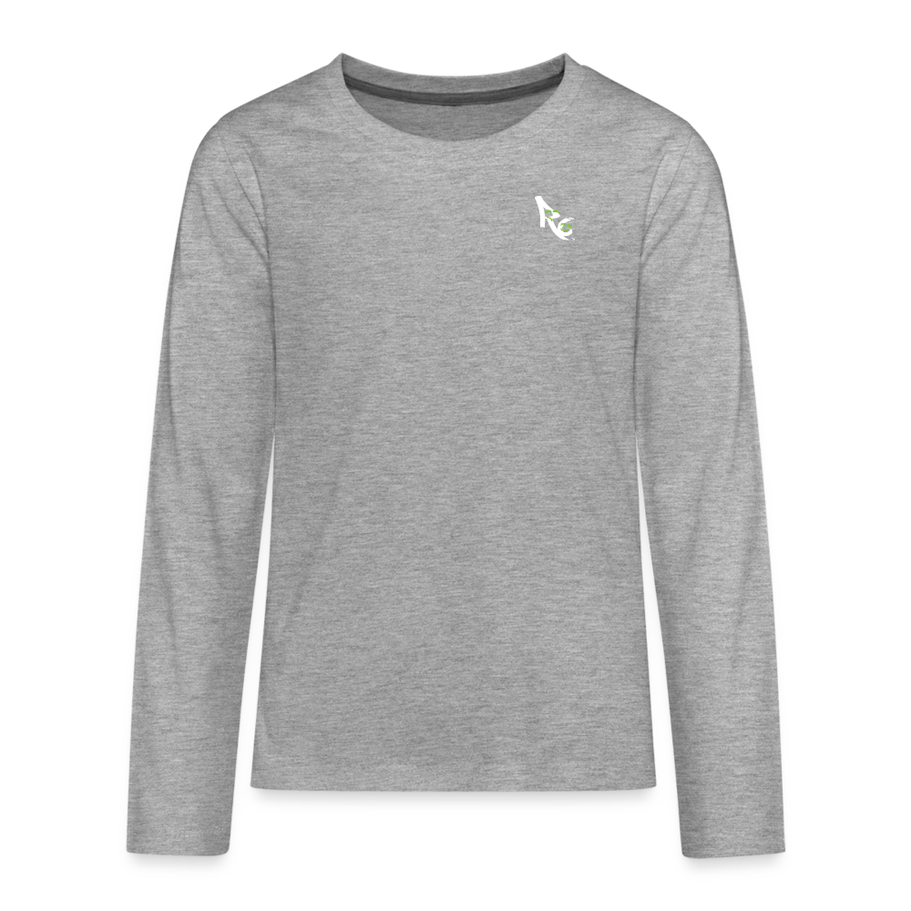 Teenagers' Premium Longsleeve Shirt - heather grey