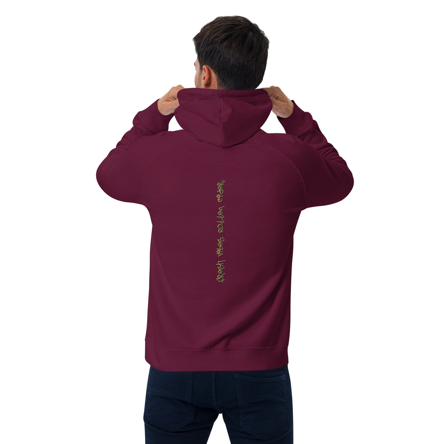 Fresh Vibes Unisex eco raglan hoodie