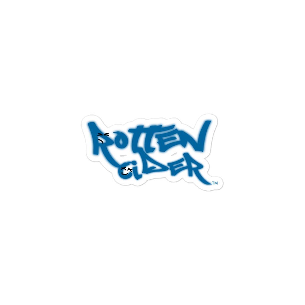 Rotten Cider Blue Bubble-free stickers