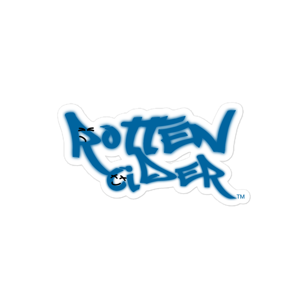 Rotten Cider Blue Bubble-free stickers