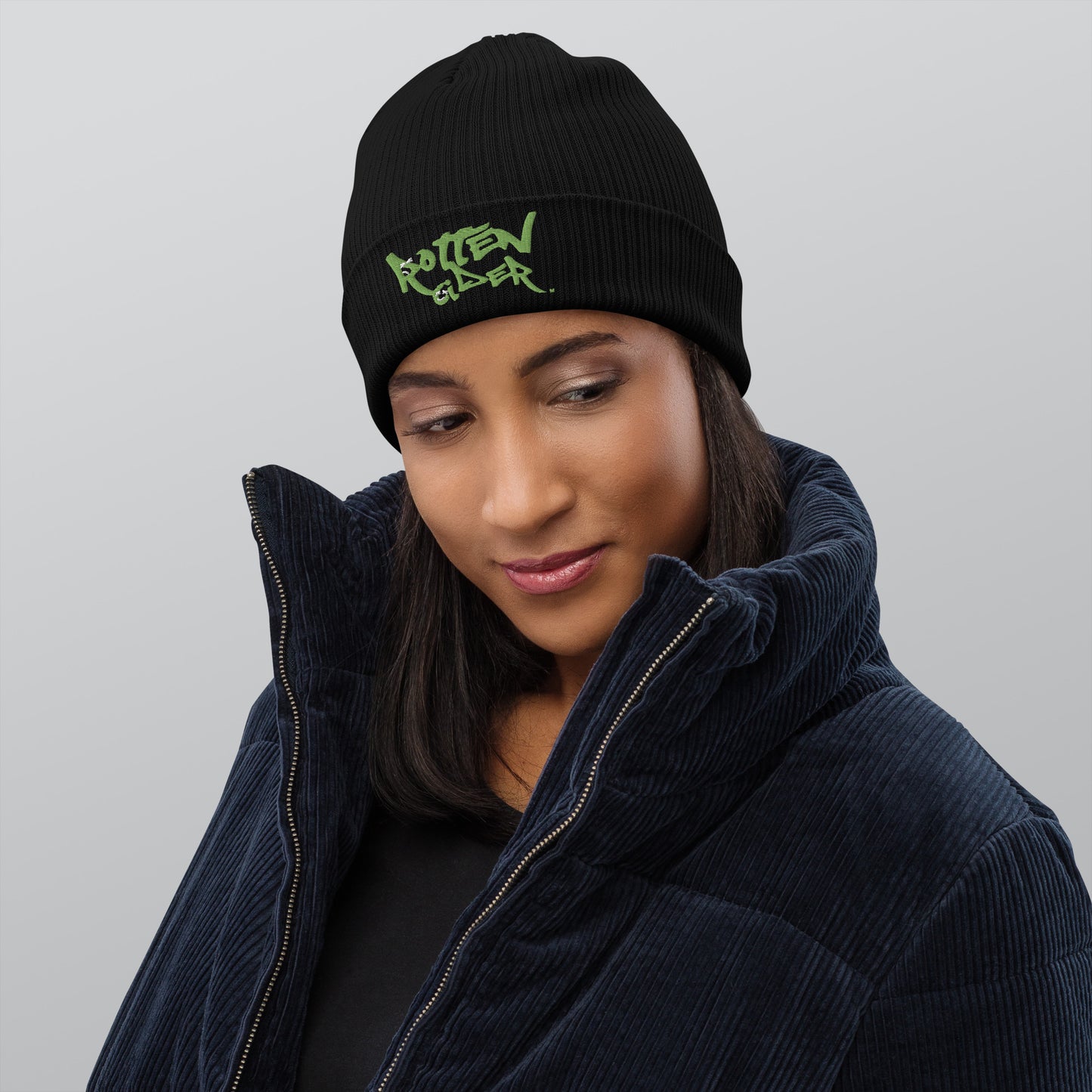 Rotten Cider Organic ribbed beanie